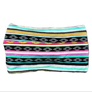 Neon Tribal Boho Wide Headband
